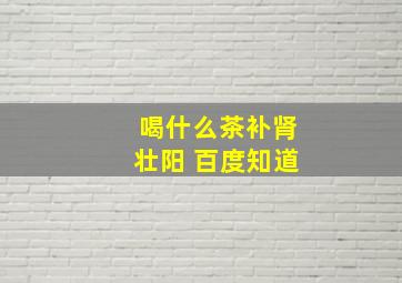 喝什么茶补肾壮阳 百度知道